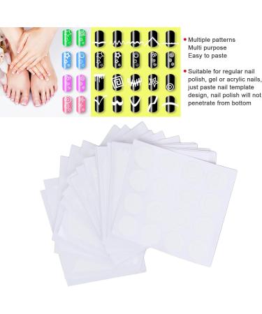24 Sheets French Tip Guides Stickers DIY Nail Art Decoration Stencil Tools Manicure Stickers French Nail Art Stickers - Buy Online on GoSupps.com