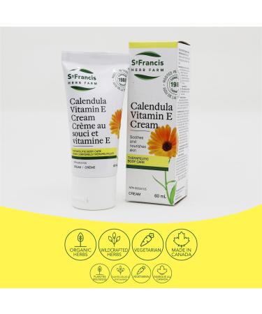 St. Francis' Calendula Vitamin E Cream (60 ml) - Buy Online on GoSupps.com