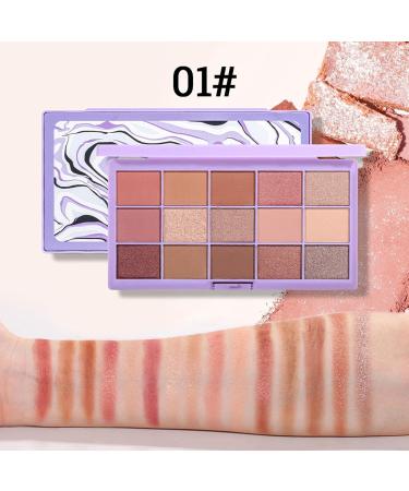 Shimmer Eyeshadow | Shimmering Glittering Eyeshadow - Women Cosmetics Eye Makeup Accessories for Home Working Traveling Shopping Gathering Dating Shakven 01# - Buy Online on GoSupps.com