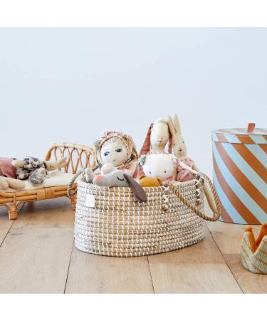 BEBE BASK Handmade Organic Seagrass Diaper Caddy Organizer - Luxury Basket for Baby Girl & Boy - Buy Online on GoSupps.com