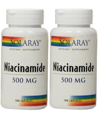 Niacinamide 500mg Solaray 100 VegCaps - Buy Online on GoSupps.com