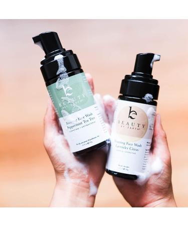 Organic Peppermint Tea Tree Foaming Face Wash for Acne - Natural Cleanser for Men and Women with Oily Skin - Buy Online on GoSupps.com