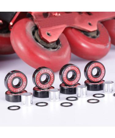 Adventure World Rollerex 608ZZ ABEC-7 Skate Wheel Bearings Kit - 8 Wheel Pack (16 bearings, 16 washers, 8 spacers) - Buy Online on GoSupps.com