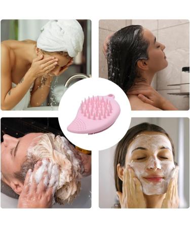 Face Wash Scrubber | Double Side Silicone Face Scrub Brush Manual Skin Care Scalp Brush Multi-Use Handheld Scrubber Solid Powder - Buy Online on GoSupps.com