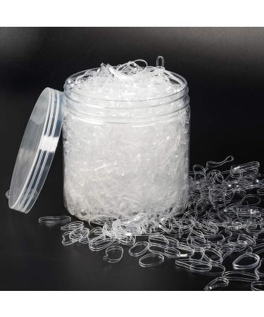 AHIER Clear Elastic Hair Bands  2000PCS Small Hair Elastics Mini Rubber Hair Ties  Disposable Elastic Hair Holder 2mm in Width and 30mm in Length - Buy Online on GoSupps.com