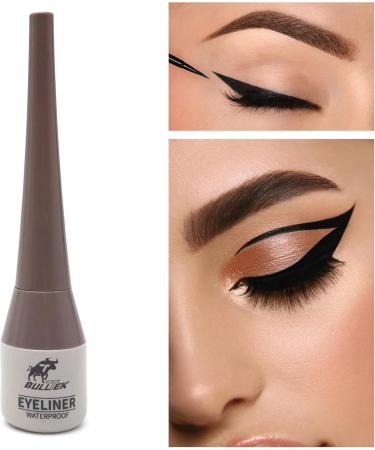  BullTek Waterproof Liquid Eyeliner 6ml - With Ultra-Fine and Precise Brush - Long-Lasting Intense Black - Hypoallergenic Formula for Sensitive Eyes - Professional Makeup - Buy Online on GoSupps.com