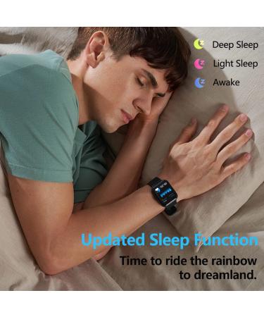 FITVII Fitness Tracker with Heart Rate and Blood Pressure Monitor - IP68 Waterproof Smart Watch with 1.7'' Color Screen - Activity Tracker for Women Men - Sleep Monitor, Calories Counter, Pedometer - Black - Buy Online on GoSupps.com