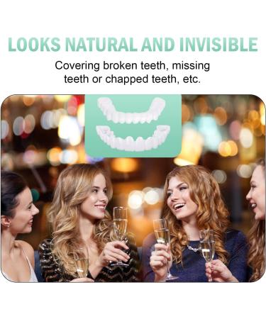 8 PCS Fake Teeth Veneers for Women and Men - Natural and Comfortable Dental Decorations for Upper and Lower Jaw - Buy Online on GoSupps.com