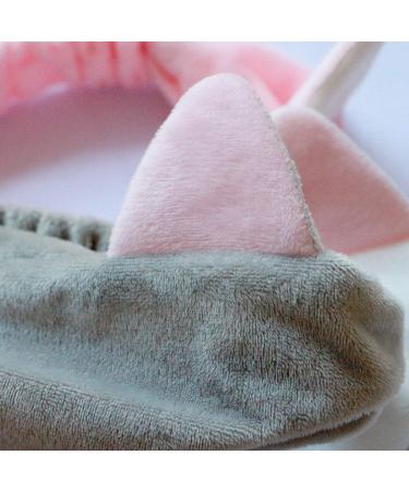 Onwon 5 Pcs Cat Ear Headbands - Fluffy Elastic Makeup Hairbands for Spa, Shower, and Sport - Buy Online on GoSupps.com
