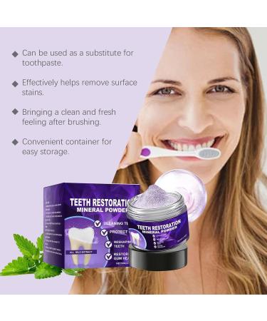 GkgWuxf Powdered Toothpaste Deep Cleaning Tooth Cleaner 50G Restorative Instant Tooth Powder for Daily Care Bathroom Morning Routine Hygiene Home Use Travel Men Children - Buy Online on GoSupps.com