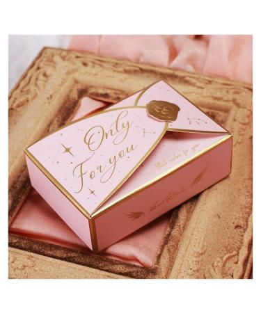 Candy Box Candy Box Wedding Supplies Chocolate Packaging Box Baby Shower Birthday Party Decoration (20 Pcs) es (Color : Red Gift Bag Size : S(10.5x7X3.5cm)) (Color : Pink Size : L(13X8X5cm)) 1 count (Pack of 1) Pink