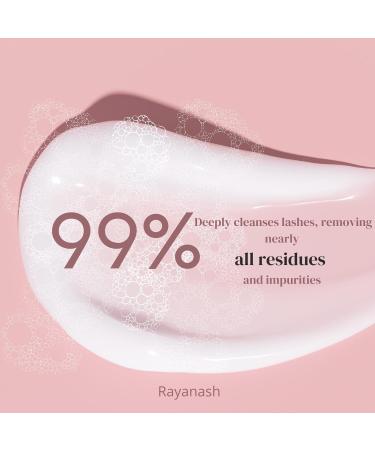 60ML Eyelash Shampoo Foaming Eyelash Cleanser Eyelash Shampoo for Eyelash Extensions and Grooming Remove Makeup and Dirt from Eyelashes - Buy Online on GoSupps.com