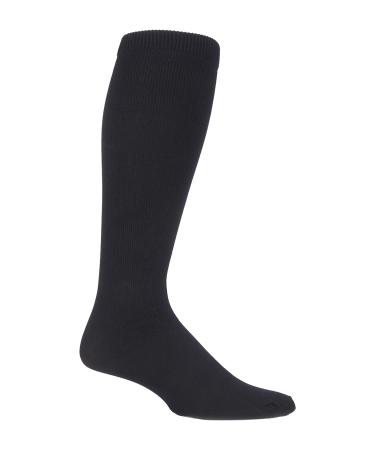 Sockshop-Unisex: 80 The knee high compression flight and travel socks 1 pair black-synthetic black 88% polyamide 12% Elasthan 9-11 UK-43-45 EUR