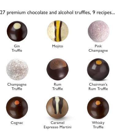 Hotel Chocolat Tipsy Truffles Sleekster White 295g - Indulgent White Chocolate Truffles - Buy Online on GoSupps.com