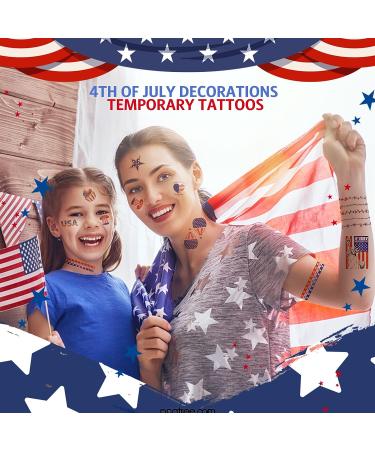 Patriotic 4th of July Temporary Tattoos - Complete Independence Day Collection - Buy Online on GoSupps.com