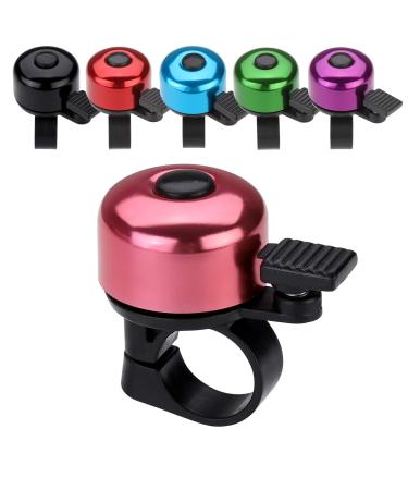 Paliston bicycle bell mini bike bell according to 120 db mtb racing bike bike bike bell crispy sound for adult children boy girls pink