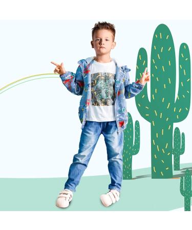 JinBei Toddler Kids Hooded Jacket - Waterproof Windbreaker for Boys 1-7 Years - Sunscreen Outwear Raincoat - Excavatrice Design - Lightweight & Soft - Buy Online on GoSupps.com