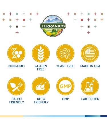 Terranics Probiotics 60 Billion CFU 20 Strains - Digestive & Immune Support Supplement for Men & Women - Non-GMO, Shelf Stable, 60 Veg Capsules - Buy Online on GoSupps.com