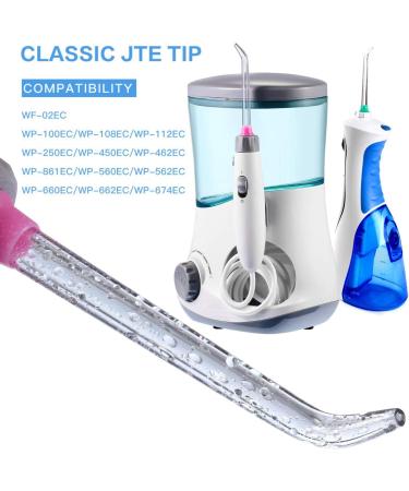 Flosser Replacement Tips for Waterpik - High-Pressure Water Fin Top 8-Pack Compatible with Waterpik Mouth Shower & Dental Floss (4 Colors) - Buy Online on GoSupps.com