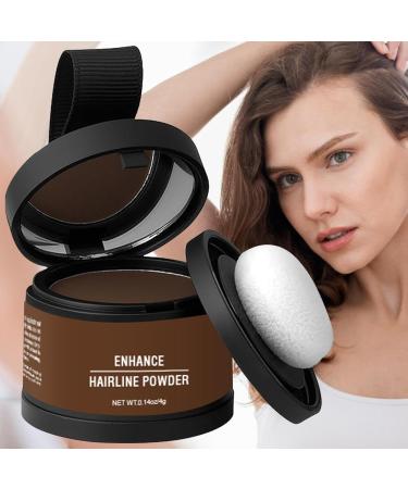 Hairline Powder Root Touchup Hair Color with Applicator | Long Lasting Hair Shading Tool Hair Concealer Gray Coverage for Fine and Thinning Hair - Buy Online on GoSupps.com