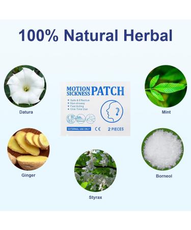 Motion Sickness Patches - Fast-Acting Nausea Relief for Travel - Natural Herbal Formula - Non-Drowsy - Waterproof - 10 Count - Cruise Essentials - Buy Online on GoSupps.com