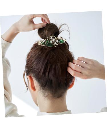 FRCOLOR Spring Hair Accessories womens barrettes for green jewels for women green rhinestone clips crystal green rhinestone barrettes women barrettes pearl Metal Hair Clips - Buy Online on GoSupps.com