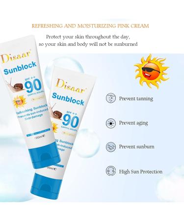 Farme | UVA-UVB Protective Cream SPF90++ | Face and Body Sun Care Sun Protection Waterproof Moisturizing Sunscreen Cream for Men Women 100 Ml - Buy Online on GoSupps.com