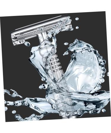 Minkissy Manual Hairdressing Razor for Men - Chrome-Plated Double-Sided Shaver & Holder | Premium Alloy Design | Ideal for Precision Shaving - Buy Online on GoSupps.com