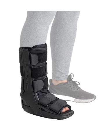 Short Immobilizing Boot - Walking Boot for Broken Foot Ankle Brace for Men & Women Fracture Boot Ankle Support Stabilizer Medical Supplies - Fits Left and Right - Black S Black Small
