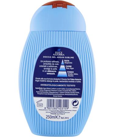  Felce Azzurra 12 x Fern Azzurra Argan Sublime Shower Gel - Shower Gel 250ml - Buy Online on GoSupps.com