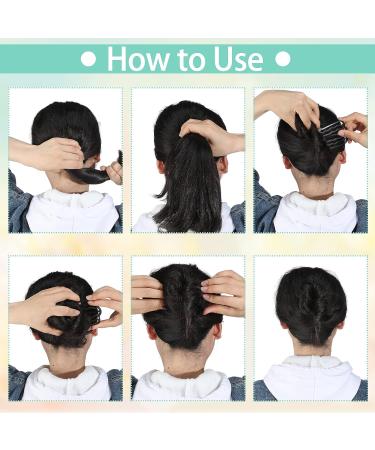 Tigeen 24 Pieces Hair Side Combs U Shaped Teeth Hair Pins Black - Hair Accessories for Women and Girls - Buy Online on GoSupps.com