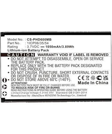 Buy WLW523450 ERA 1050mAh Battery Compatible with Baby 32109 32102 LV-TW502 & More | International Shipping - Buy Online on GoSupps.com