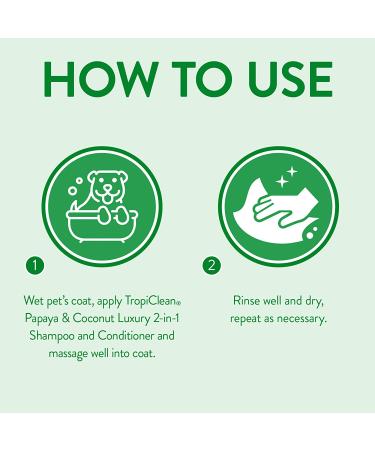 TropiClean Pet Wash: 2-in-1 Shampoo & Conditioner for Cats & Dogs - 20 oz - Buy Online on GoSupps.com