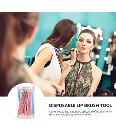 Buy 100pcs Colorful Bucket Lip Brushes - Makeup Applicators & Beauty Tools for Lip Gloss | International Shipping - Buy Online on GoSupps.com