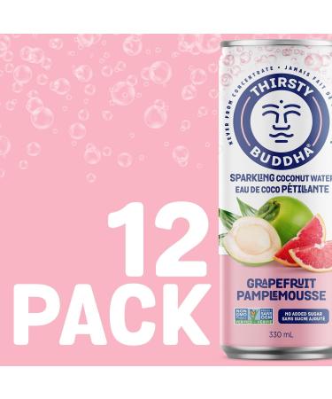 Thirsty Buddha Sparkling Coconut Water Grapefruit 4.5kg (12/330ml) - Buy Online on GoSupps.com
