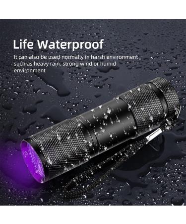 TOINGO UV Flashlight 9 LED 395nm Blacklight Detector for Dog Urine & Pet Stains - Buy Online on GoSupps.com