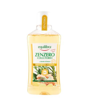 Equilibra Equilibra Dental Hygiene Ginger Intense Freshness Mouthwash mouthwash with ginger extract protects against cavities and tartar ensures fresh breath protects against bacteria 500 ml