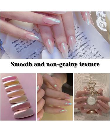 6 Pcs Pearl Nail Powder Zuimei Ice Mermaid Nail Art Powder Holographic Nail Glitter Dust Chrome Mirror Powder Metallic Manicure Pigment for Nail Art Design Decoration - Buy Online on GoSupps.com