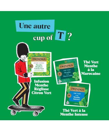 Twinings - Th Vert la Menthe - 25 Sachets - Frais et D licat - D guster Chaud ou Froid - Buy Online on GoSupps.com