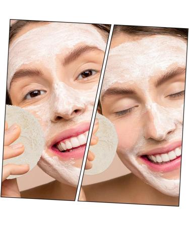 Beavorty 160 Pcs Exfoliating Loofah Facial Cleaning Puffs - Natural Round Bath Sponge Pads for Makeup Removal & Skin Care - Buy Online on GoSupps.com