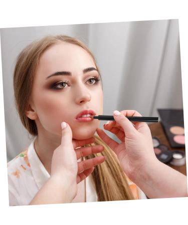 FRCOLOR Lip Brush smudge stick lip stick lip gloss applicators round applicator make up Tricolor lipstick brush lip balm Makeup Tools beauty tools aluminum makeup brush Lip Gloss Brush 13.40X0.90X0.90CM Black - Buy Online on GoSupps.com