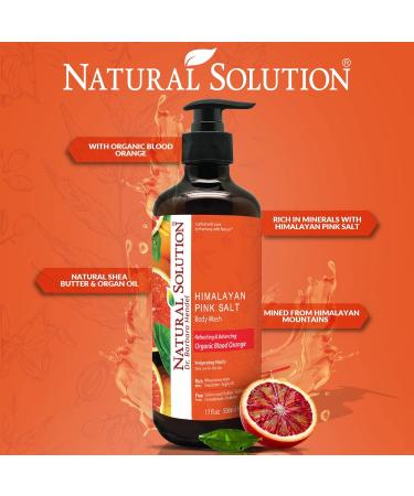 Natural Solution Purifying Blood Orange Body Wash with Himalayan Pink Salt By Dr Barbara Hendel- 17oz - Buy Online on GoSupps.com