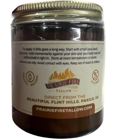 Grass Fed Beef Tallow Balm - 4 oz - Made in USA - Organic Grass Fed and Finished Tallow - Moisturizing Skin Care Orange - Buy Online on GoSupps.com