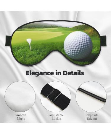 Shop Golf Sport Printed Soft Eye Mask - Zero Eye Pressure Travel Blackout Sleeping Mask - Buy Online on GoSupps.com