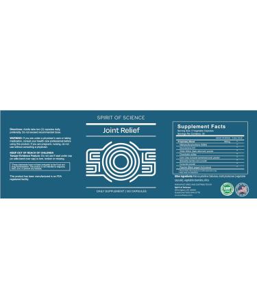 Spirit of Science Joint Relief MSM & Boswellia Powder | Natural Joint Support | Vegan | Made in USA | 30 Servings - Buy Online on GoSupps.com