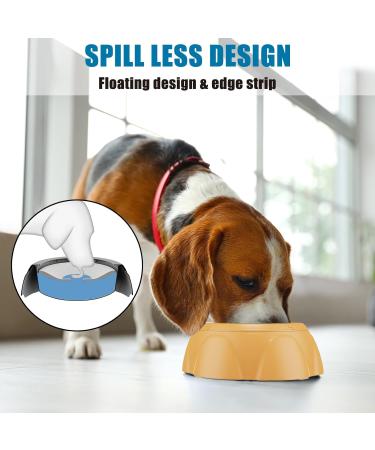 Leak-Proof Wasserne Bowl for Dogs - 1.1L Anti-Splash Water Dispenser in Orange | Ideal for Cats & Dogs - Buy Online on GoSupps.com