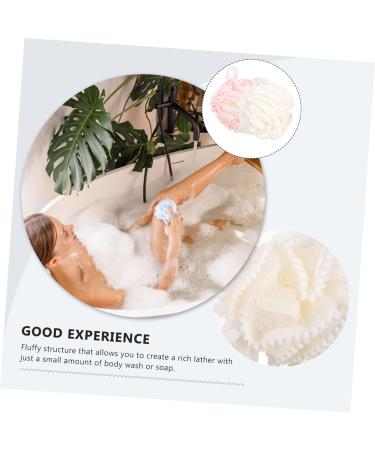 Gatuida Shower Ball - 2pcs Bath Scrub Flower Travel Body Brush & Back Cleaner Towel | Ideal for Relaxation & Cleaning - Buy Online on GoSupps.com