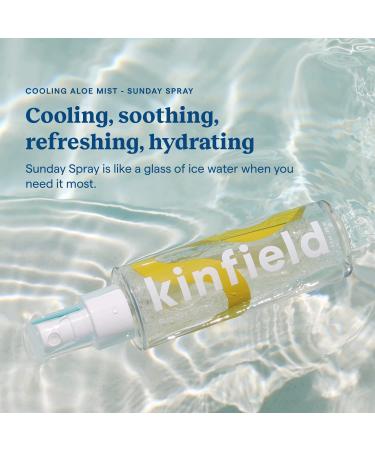 Kinfield Sunday Spray - Cooling Aloe Mist | Refreshing After Sun Spray for Sunburned Skin | Cruelty-Free Skincare 3.0 oz / 89 ml - Buy Online on GoSupps.com