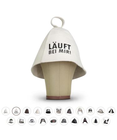 Lowell Saunahut - Filzhut for women and men including sauna guide - ideal sauna accessories for a unique wellness experience - is running for me!- Sauna caps sauna cap - Buy Online on GoSupps.com