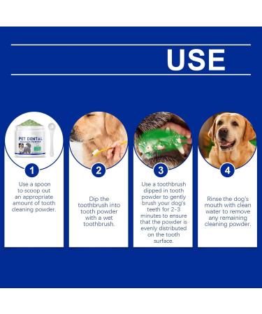 Shakven Powder for Dogs Teeth - 80g Natural Plant Extract Teeth Cleaning Powder - Dog Breath Freshener Teeth Care Products Safe Plaqueoff Powder for All Dog Types - Buy Online on GoSupps.com